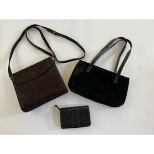 COACH Leather Wallet Suede Vintage J Crew Repair Refurbish Purse Lot of 3 AS IS